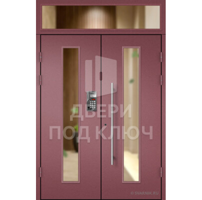 Дверь с верхней стеклянной вставкой ДПК-13732
